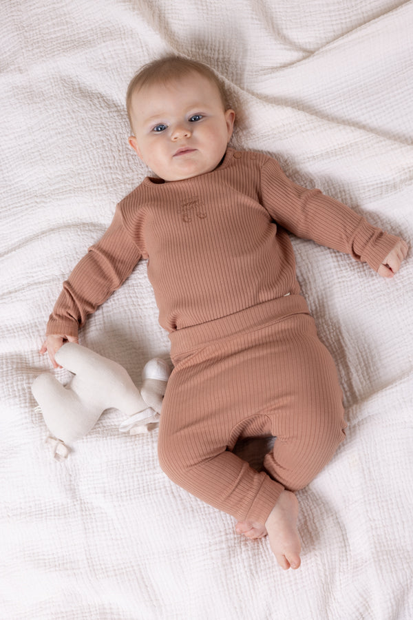 Seg rib jersey pants