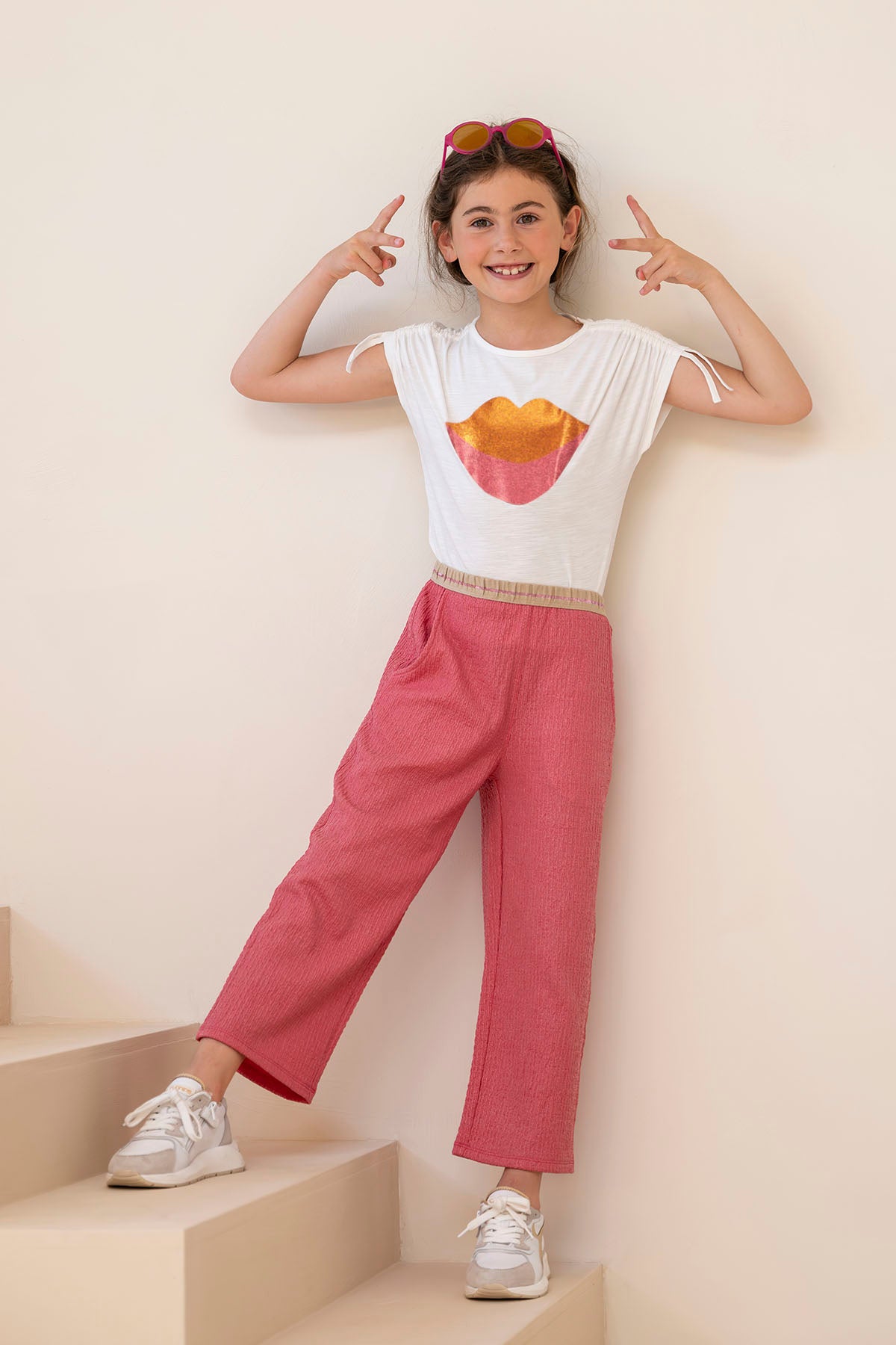 T-shirt Grace wit - Ko&Flo