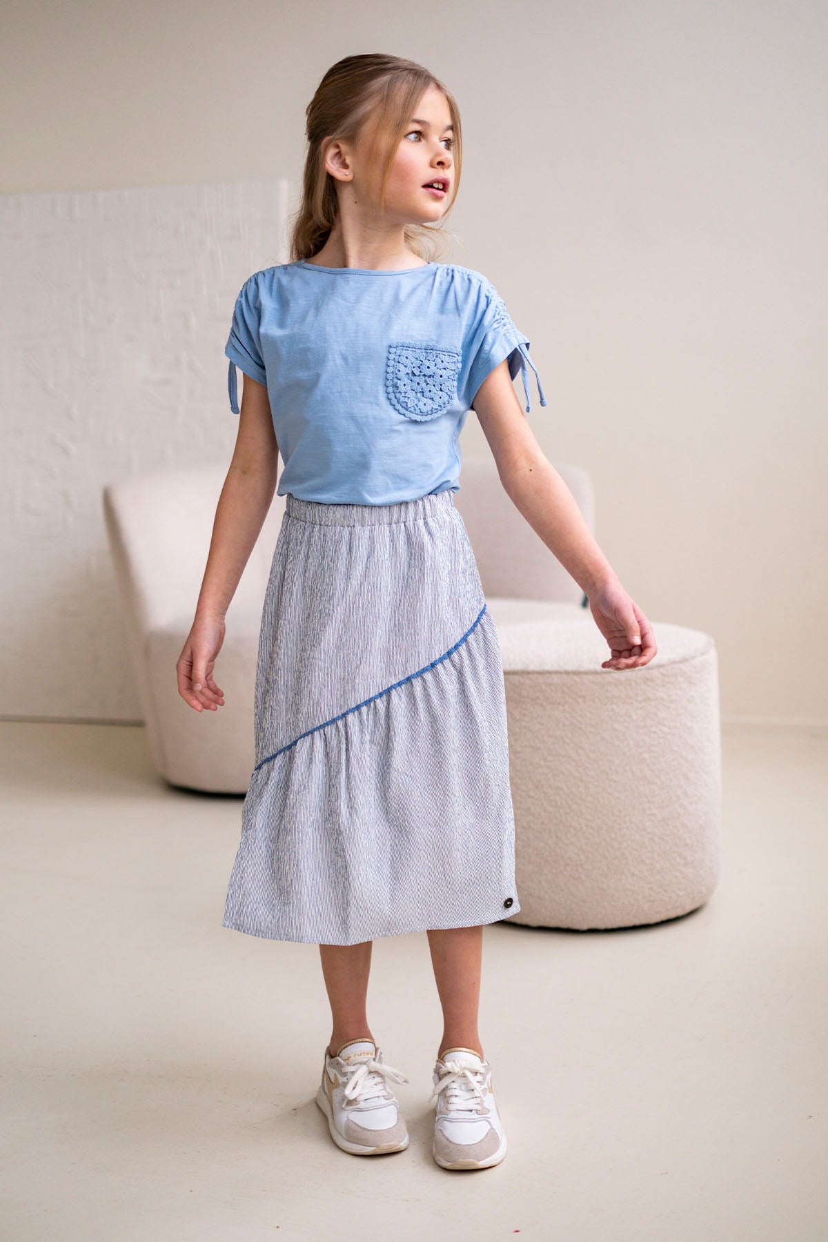 T-shirt Grace ijsblauw - Ko&Flo