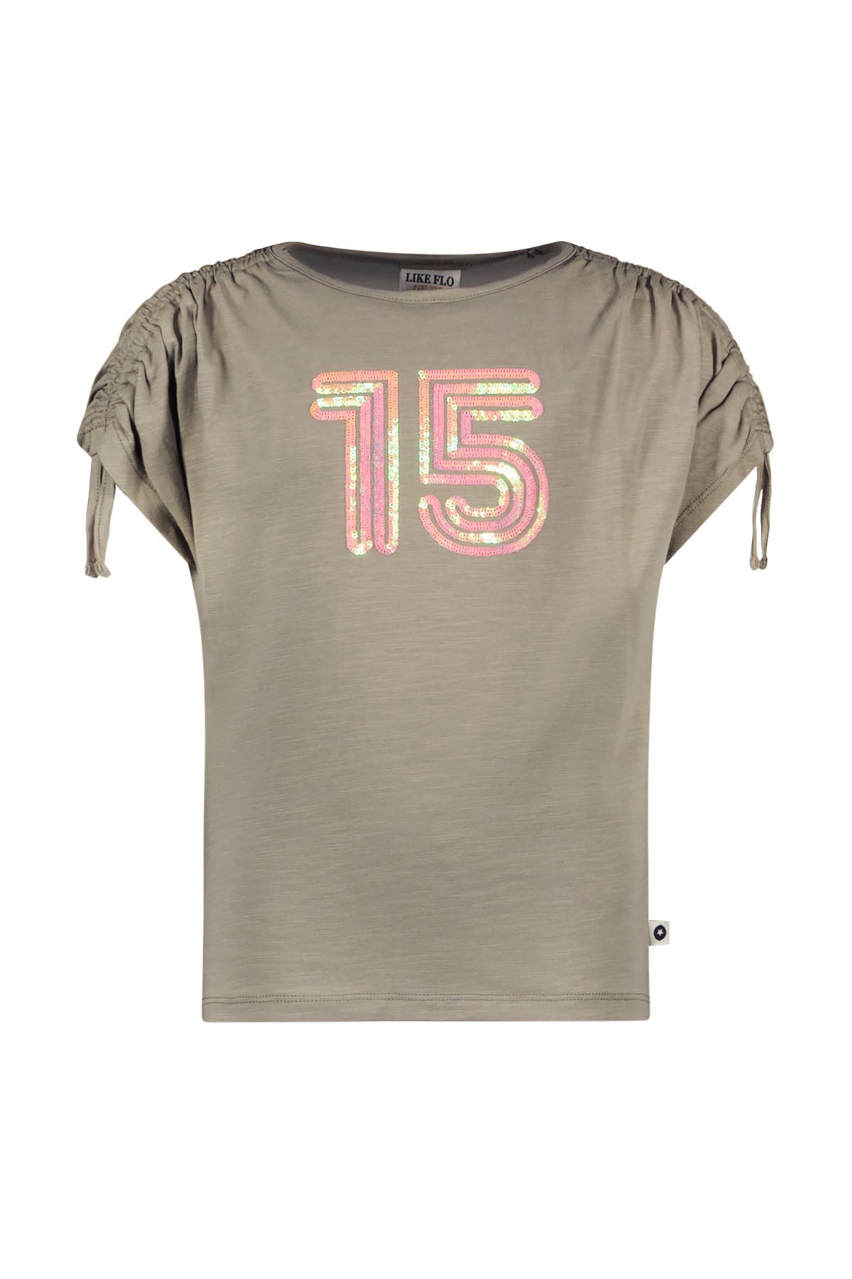 T-shirt Grace Army groen - Ko&Flo