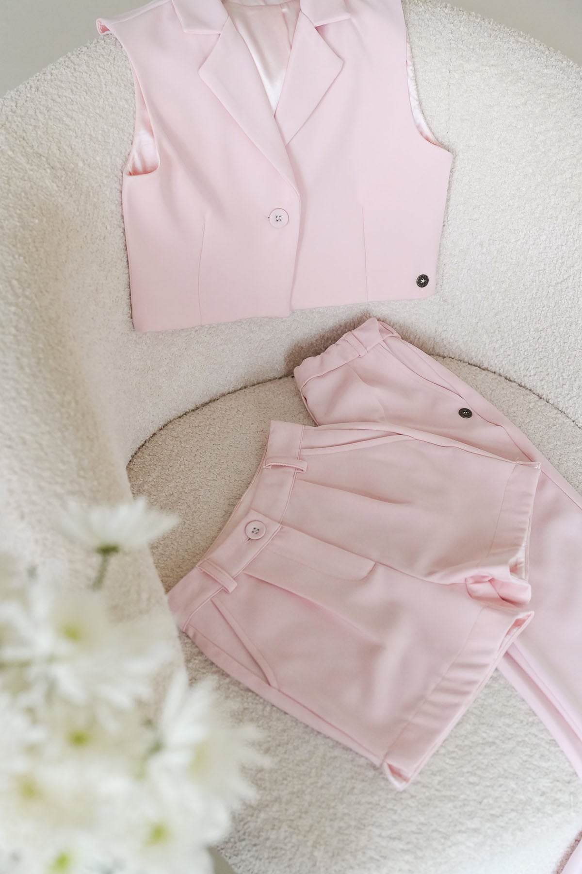 Demi Gilet Pink