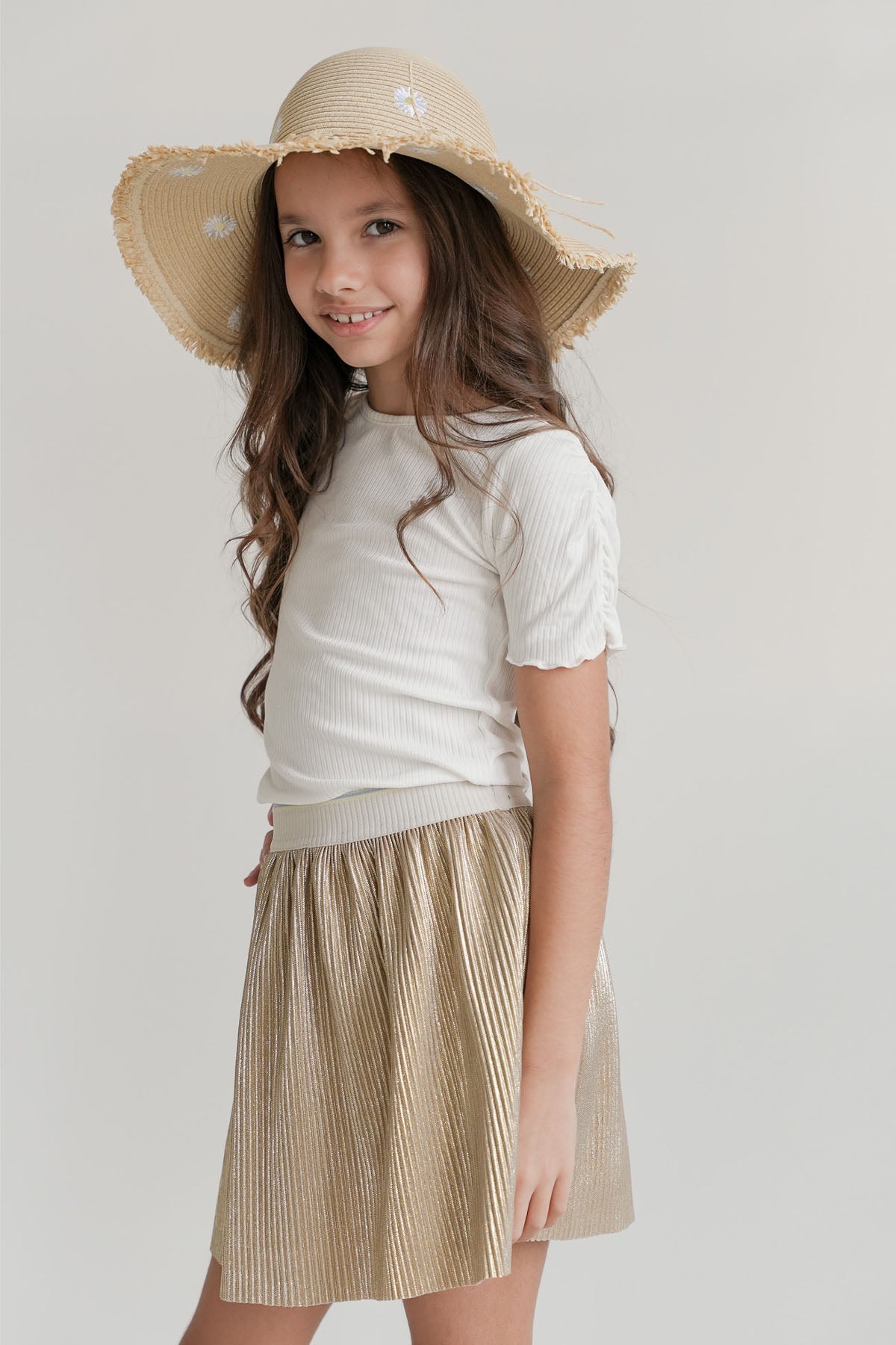 Sara Skirt Soft Gold