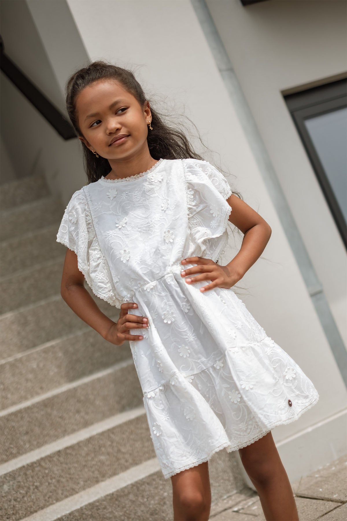 Madelief Dress Off White