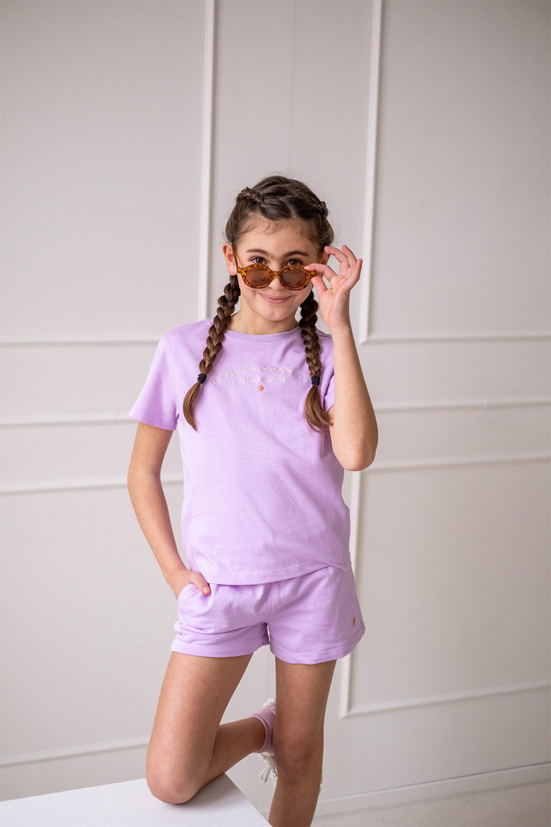 Fibo short lilac