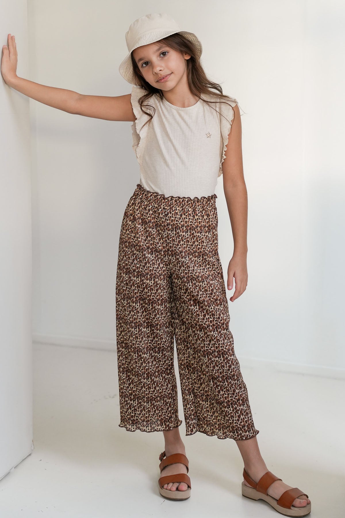 Freya Pants Leopard Latte