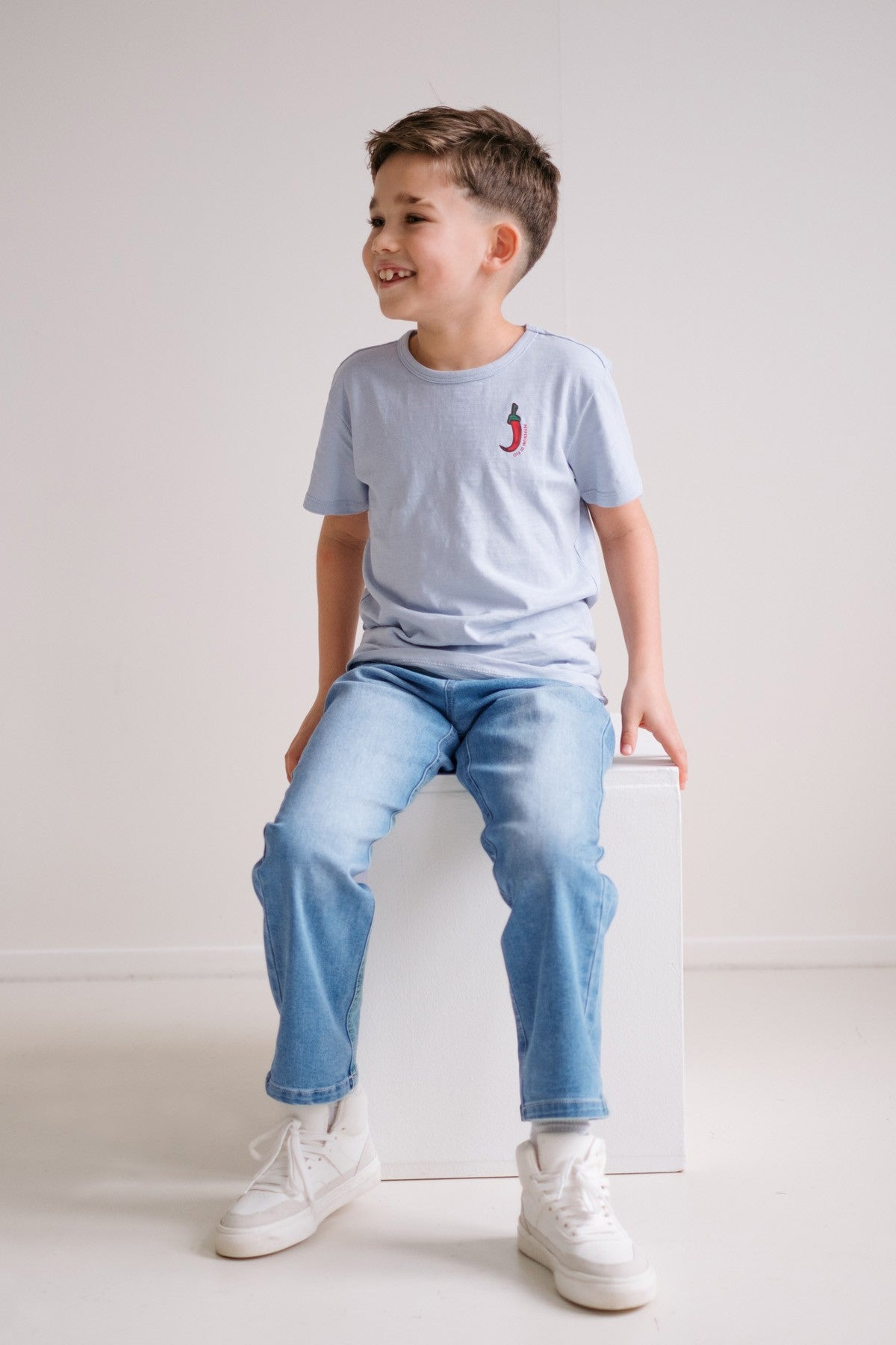 FLORIS pants light denim