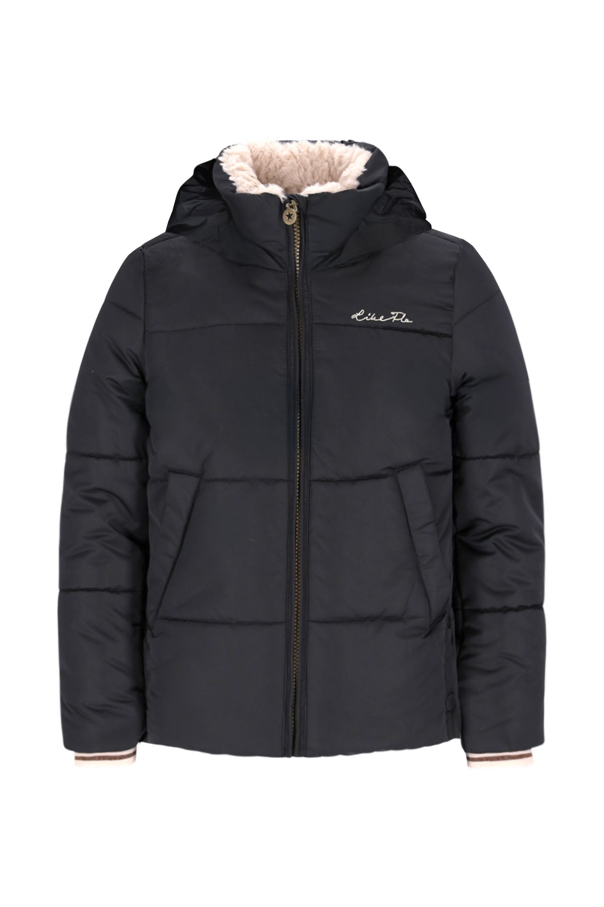 Aelin Flo girls short fancy hooded jacket