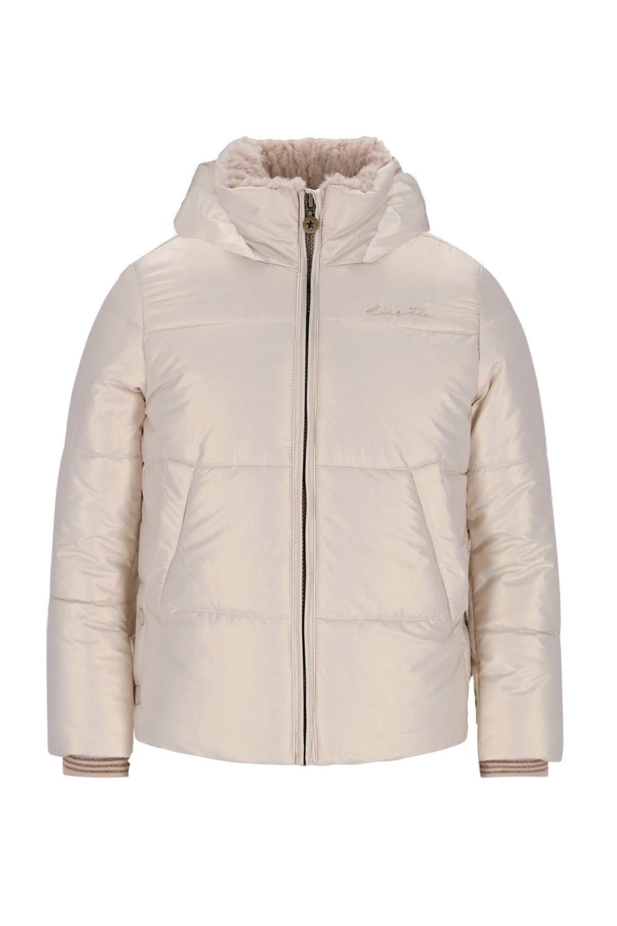 Aelin Flo girls short fancy hooded jacket