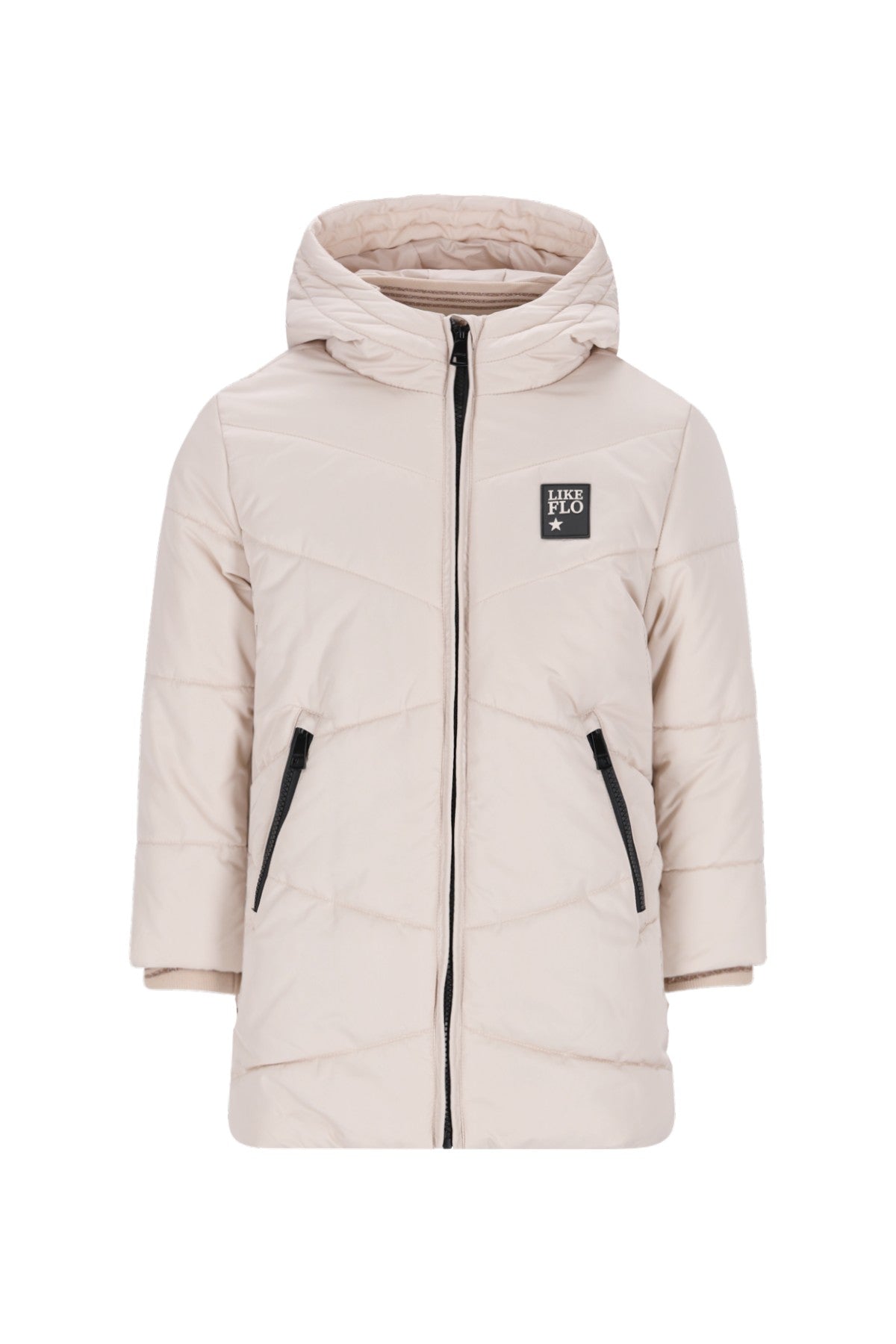 Abbi Flo girls fancy quilted hooded jacket