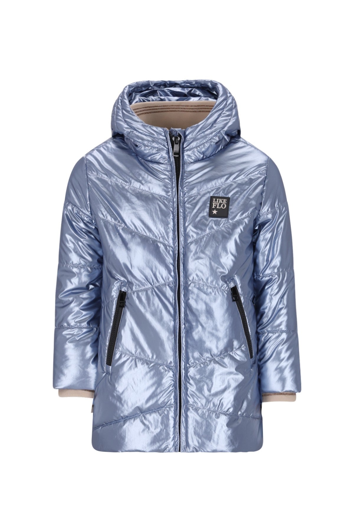Abbi Flo girls fancy quilted hooded jacket
