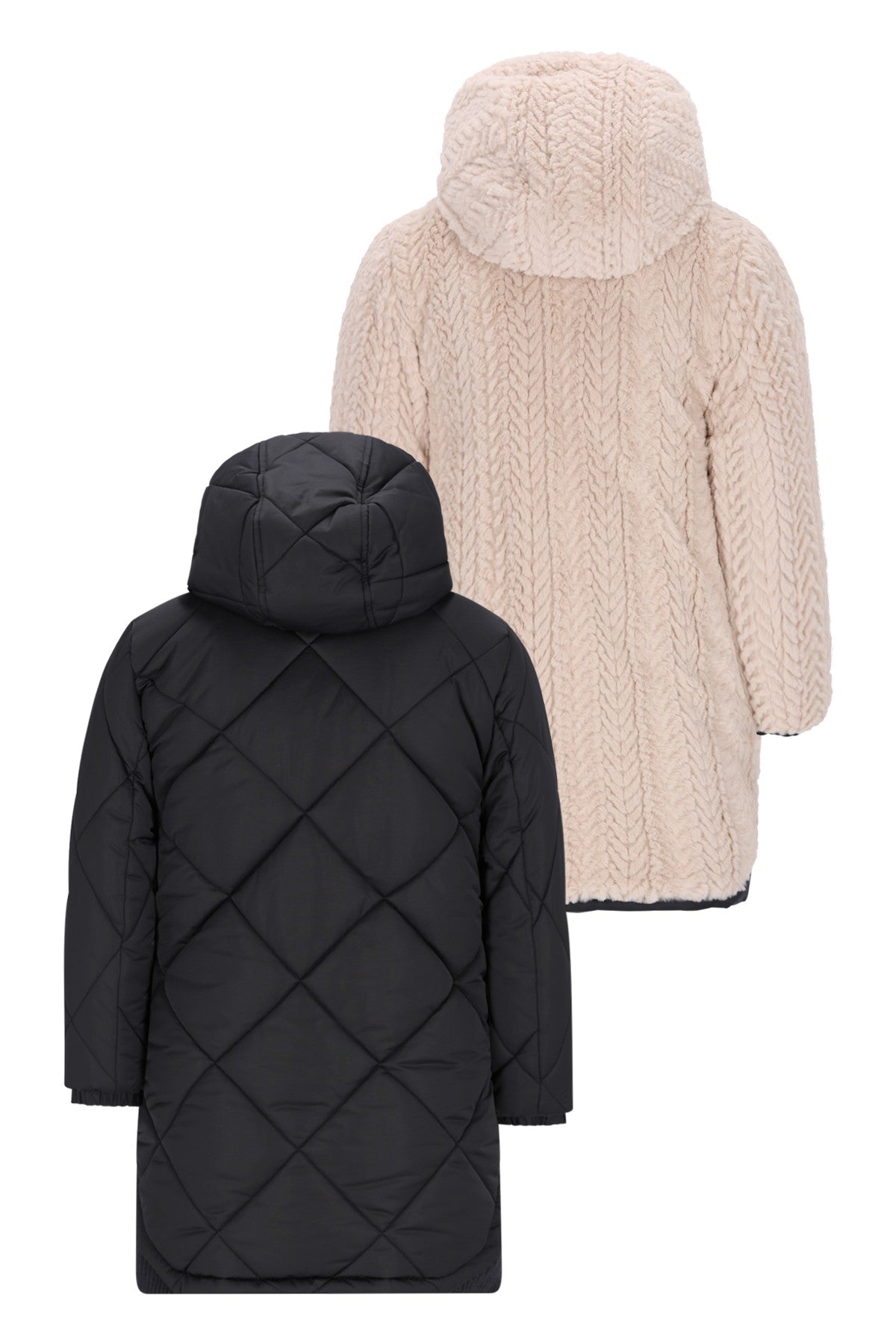 Ariana Flo girls reversible hooded long jacket
