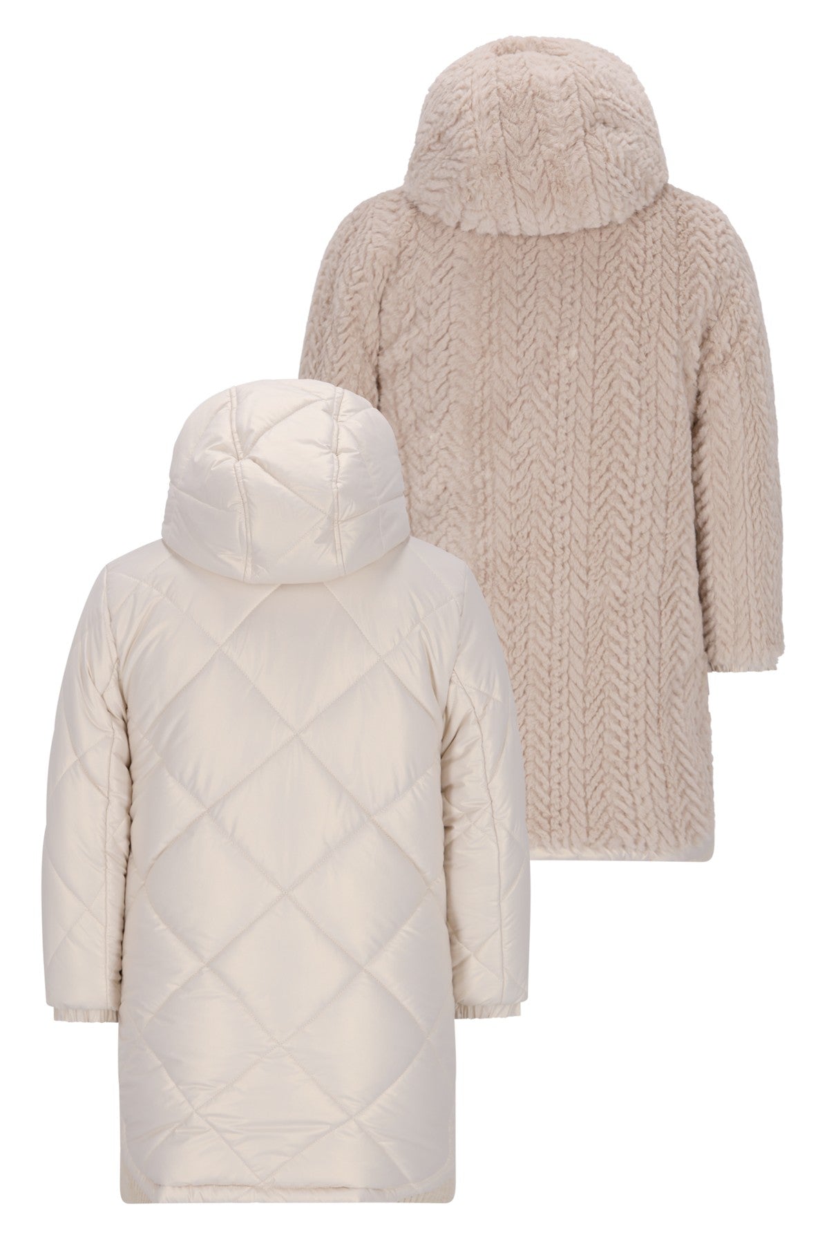 Ariana Flo girls reversible hooded long jacket