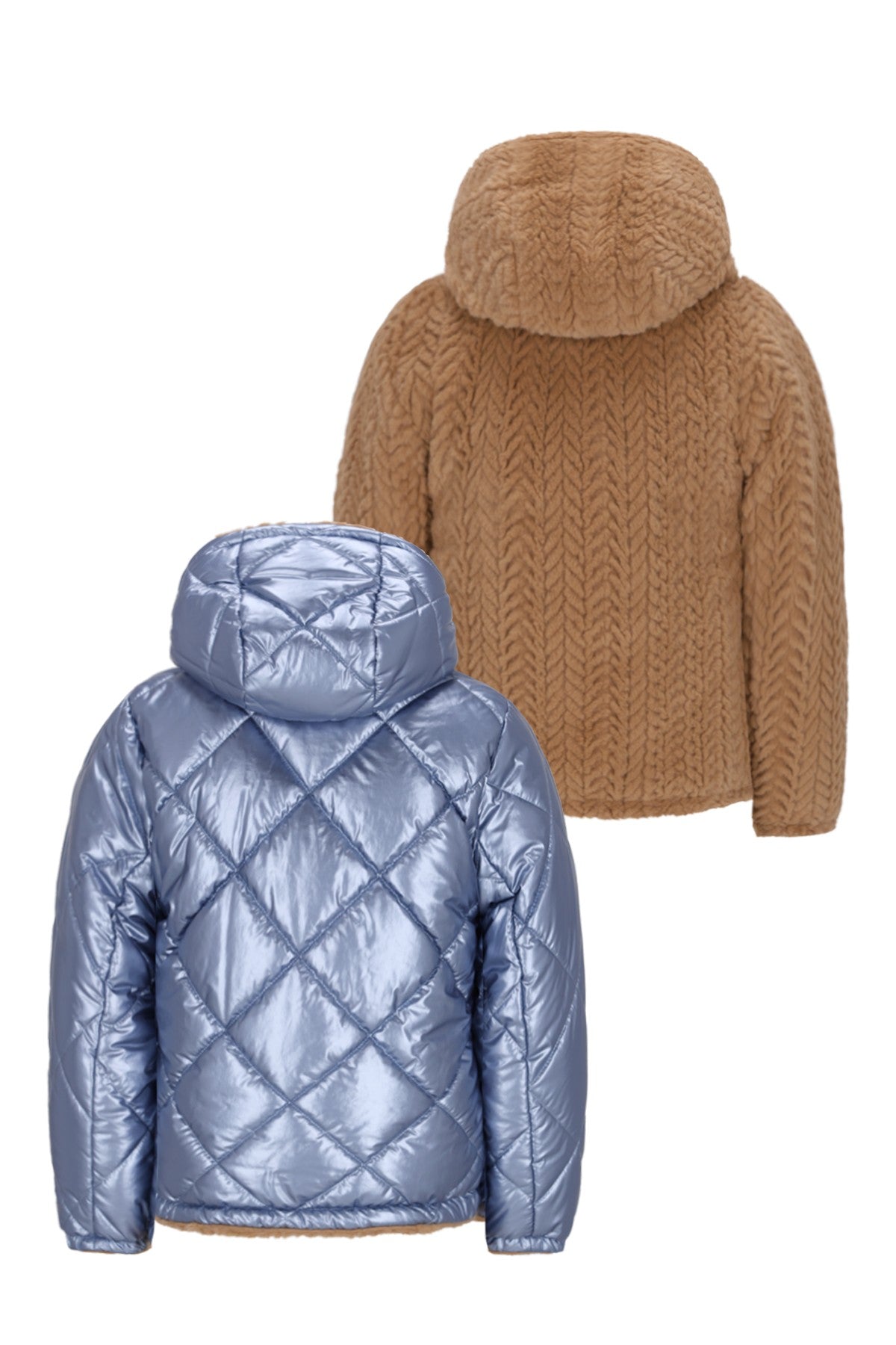 Aimee Flo girls reversible short hooded jacket