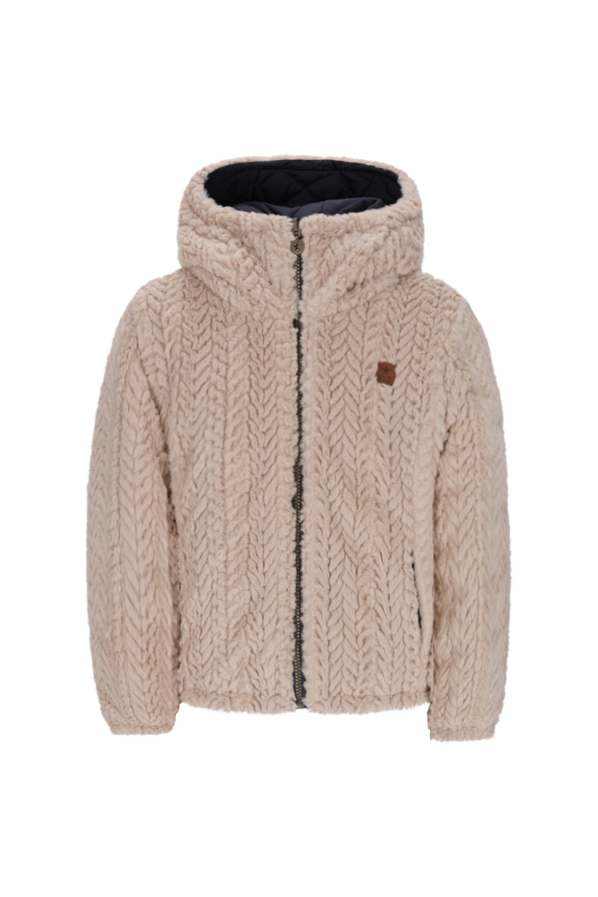 Aimee Flo girls reversible short hooded jacket