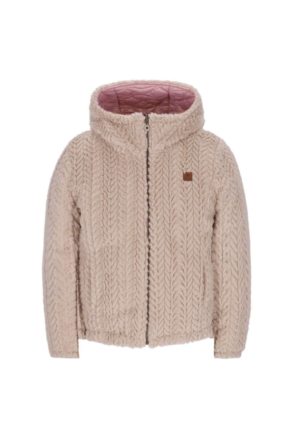 Aimee Flo girls reversible short hooded jacket