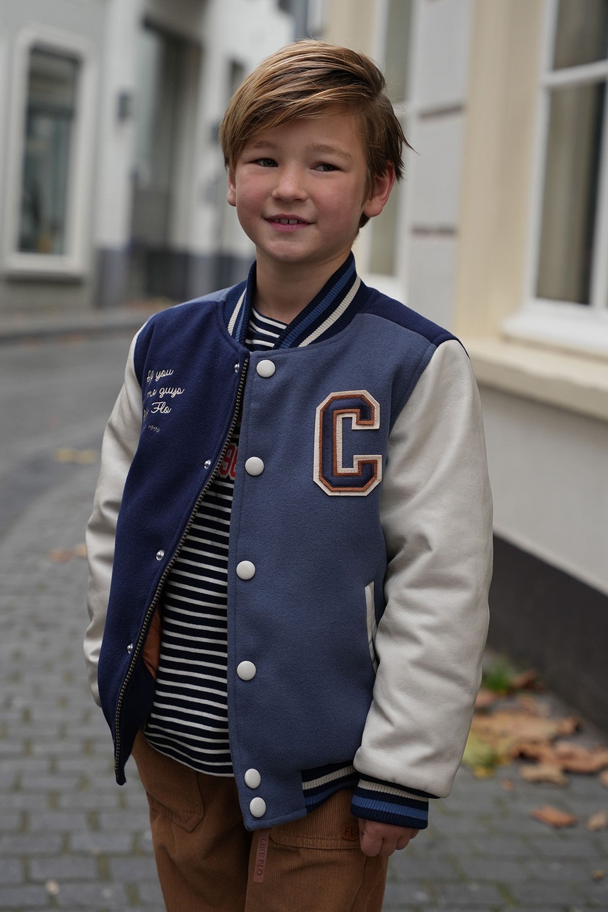 Alfie Flo boys wool college jacket