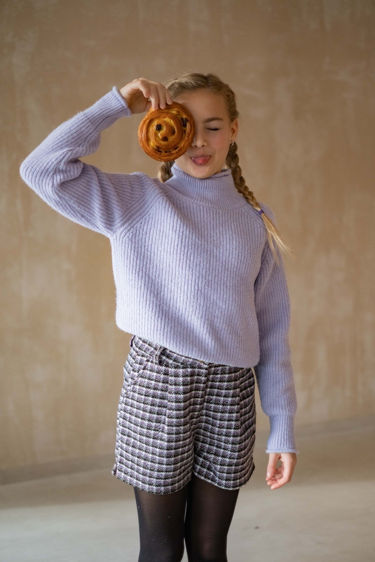 Daisy Flo young short knit lilac