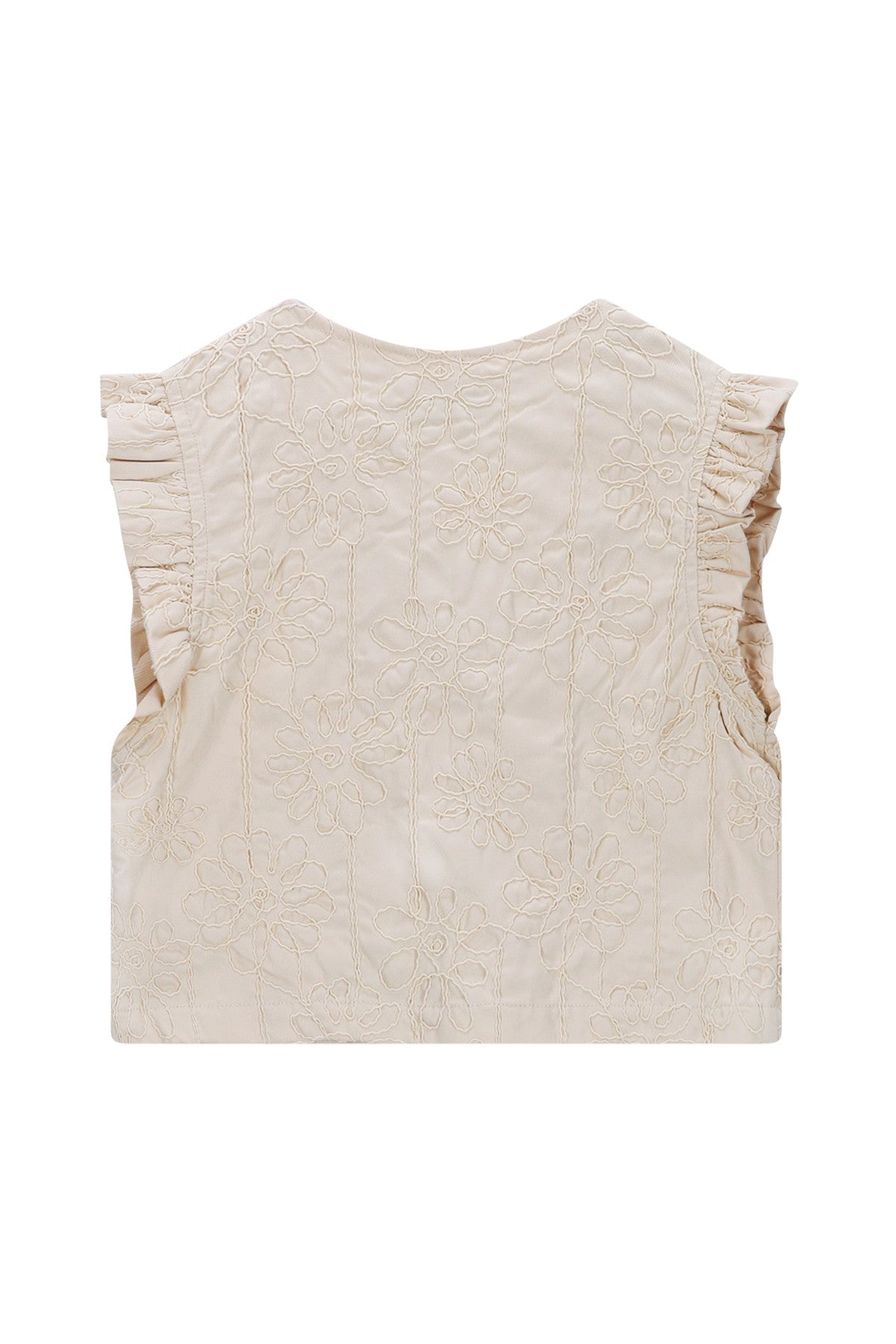 Dia Flo girls gilet with fake bow closure