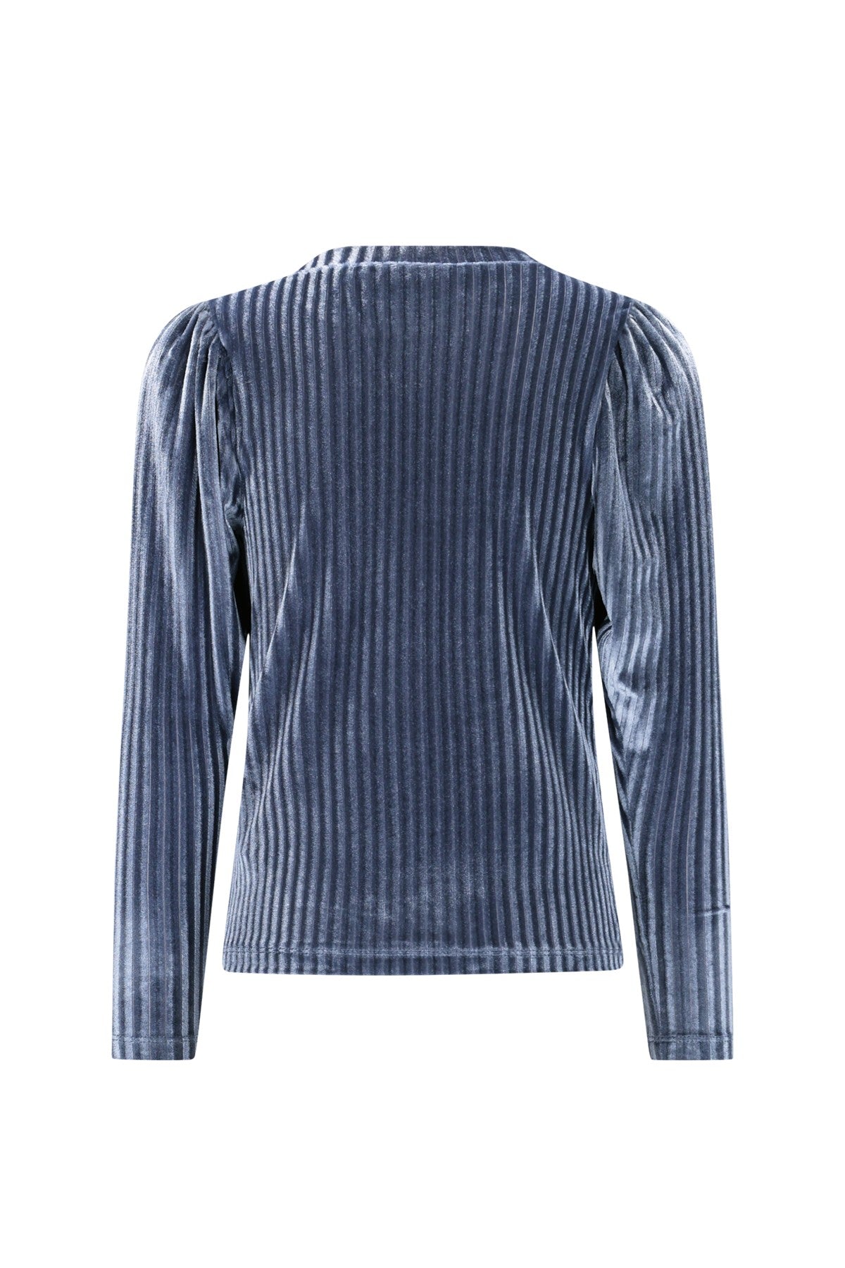 Esmay Flo girls velvet top ice blue