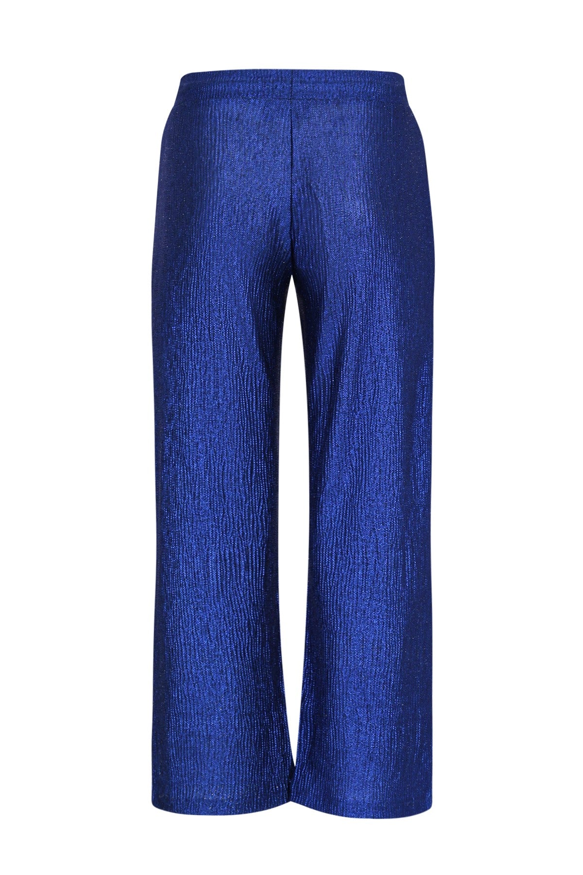 Fenya Flo girls metallic straight leg pants cobalt