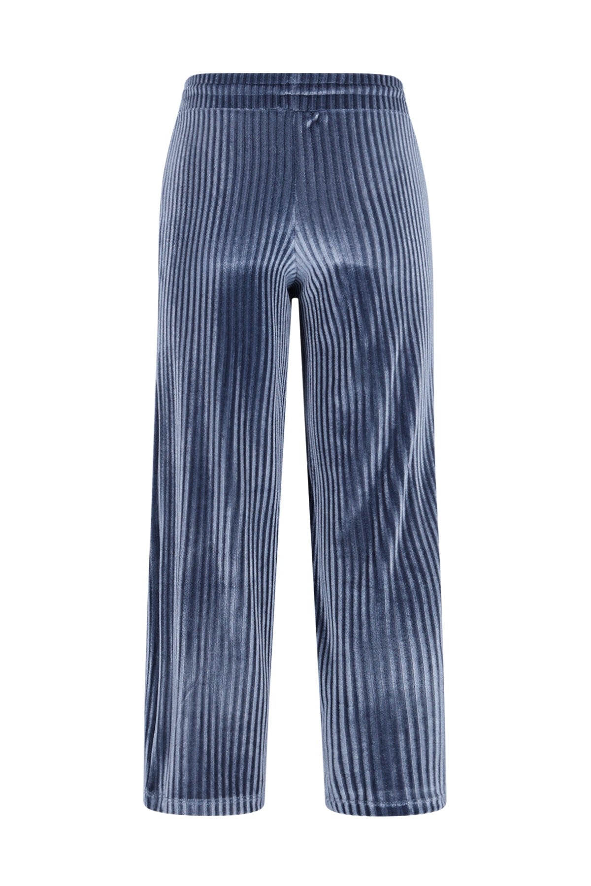 Fem Flo girls velvet wide leg pants ice blue