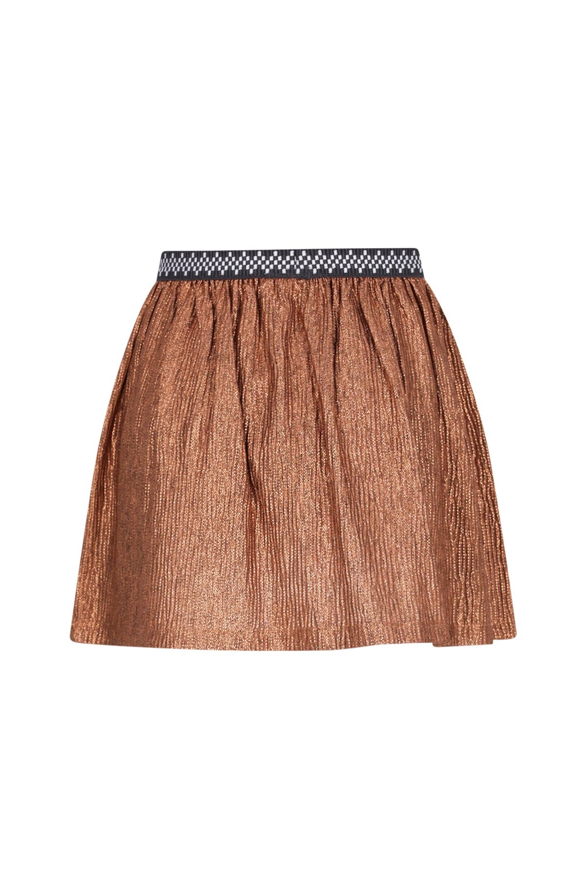 Holly Flo girls metallic skirt copper