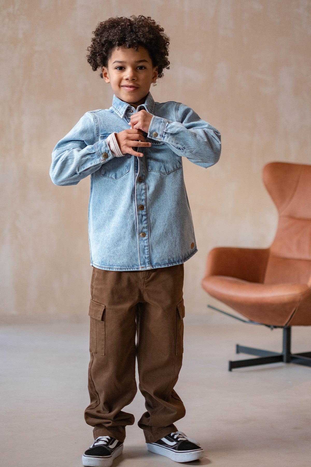 Charlies Flo boys denim blouse