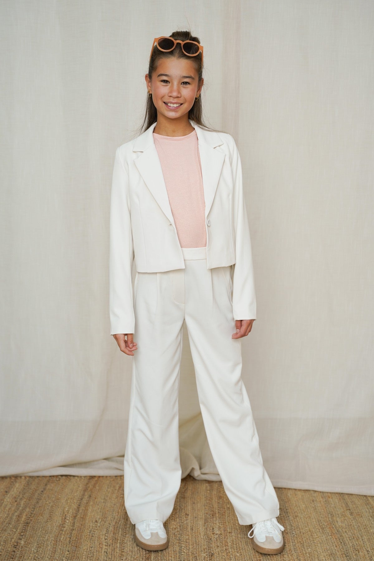 Bella Flo girls woven suit