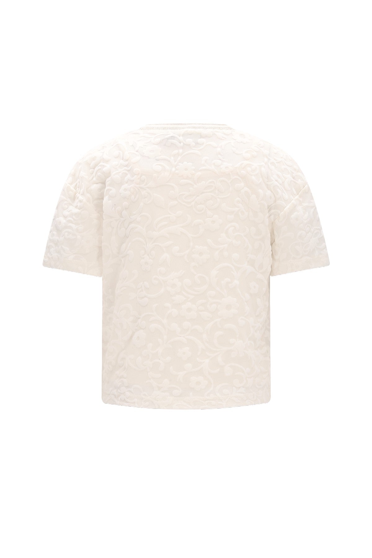 Evelijn Flo girls peplum mesh top