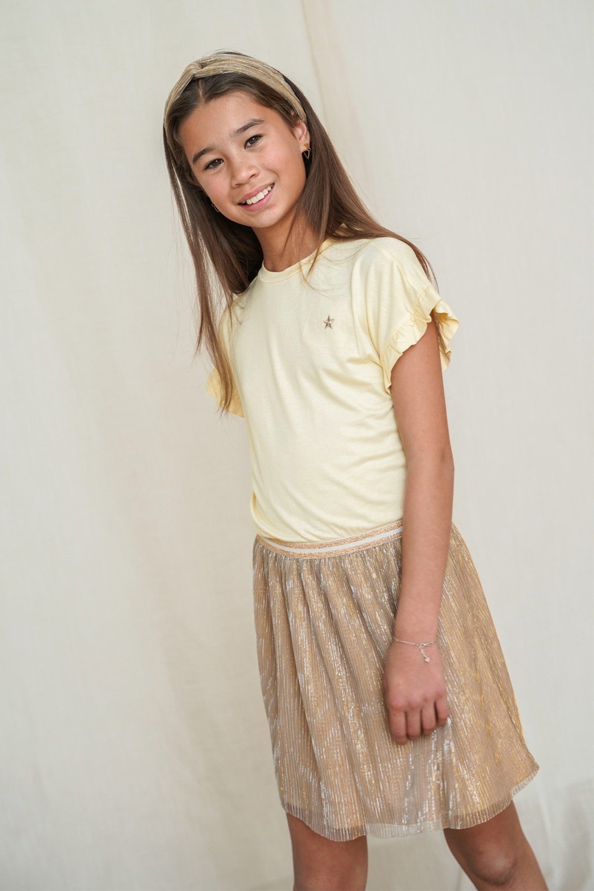 Emma Flo girls ruffle sleeve end