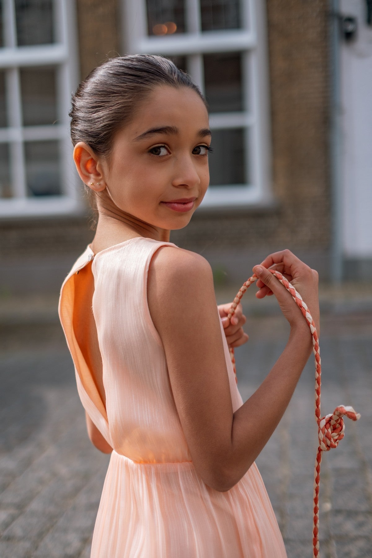 Maddy Flo girls sleeveless midi dress