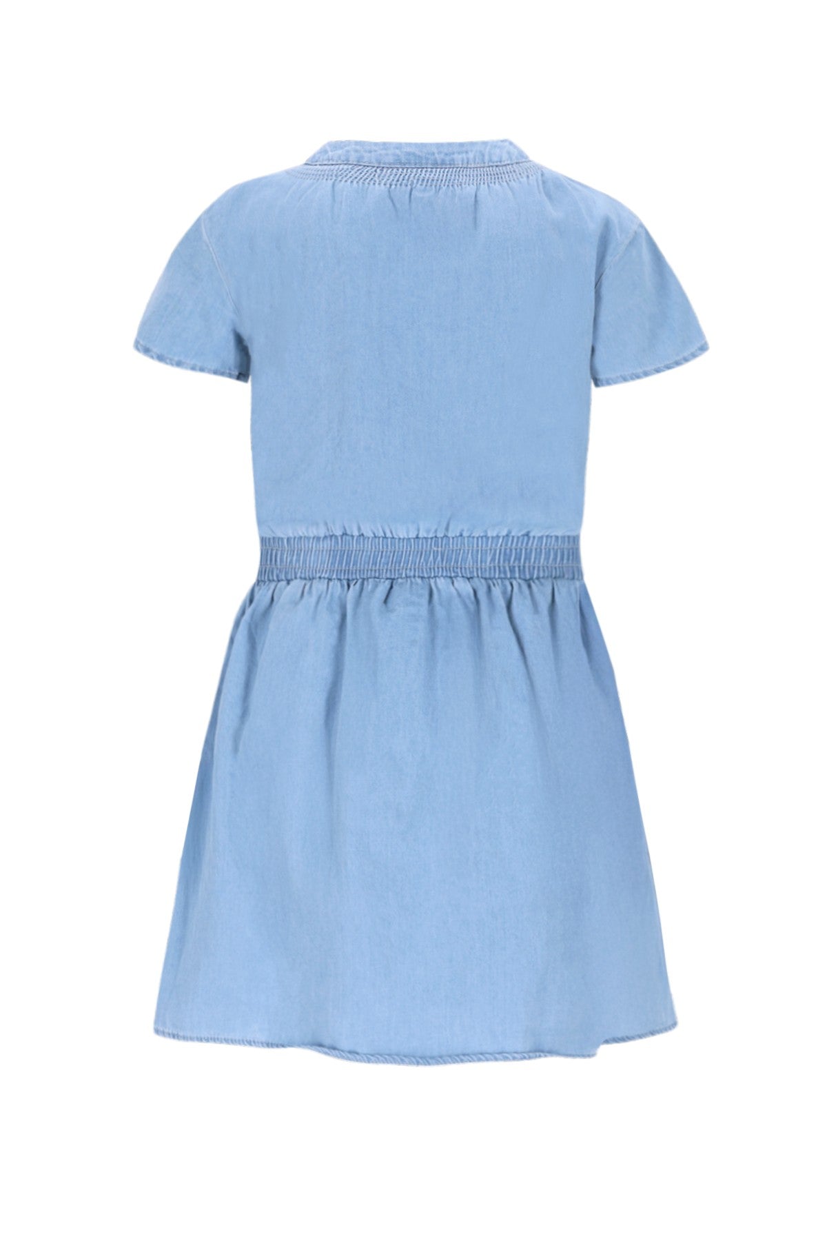 Mel Flo girls chambrey dress with bow closure at CF