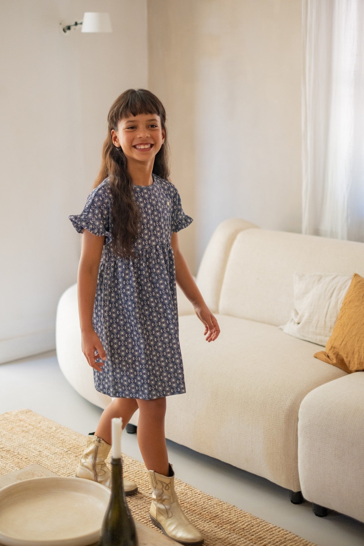 Maja Flo girls AOP structure dress