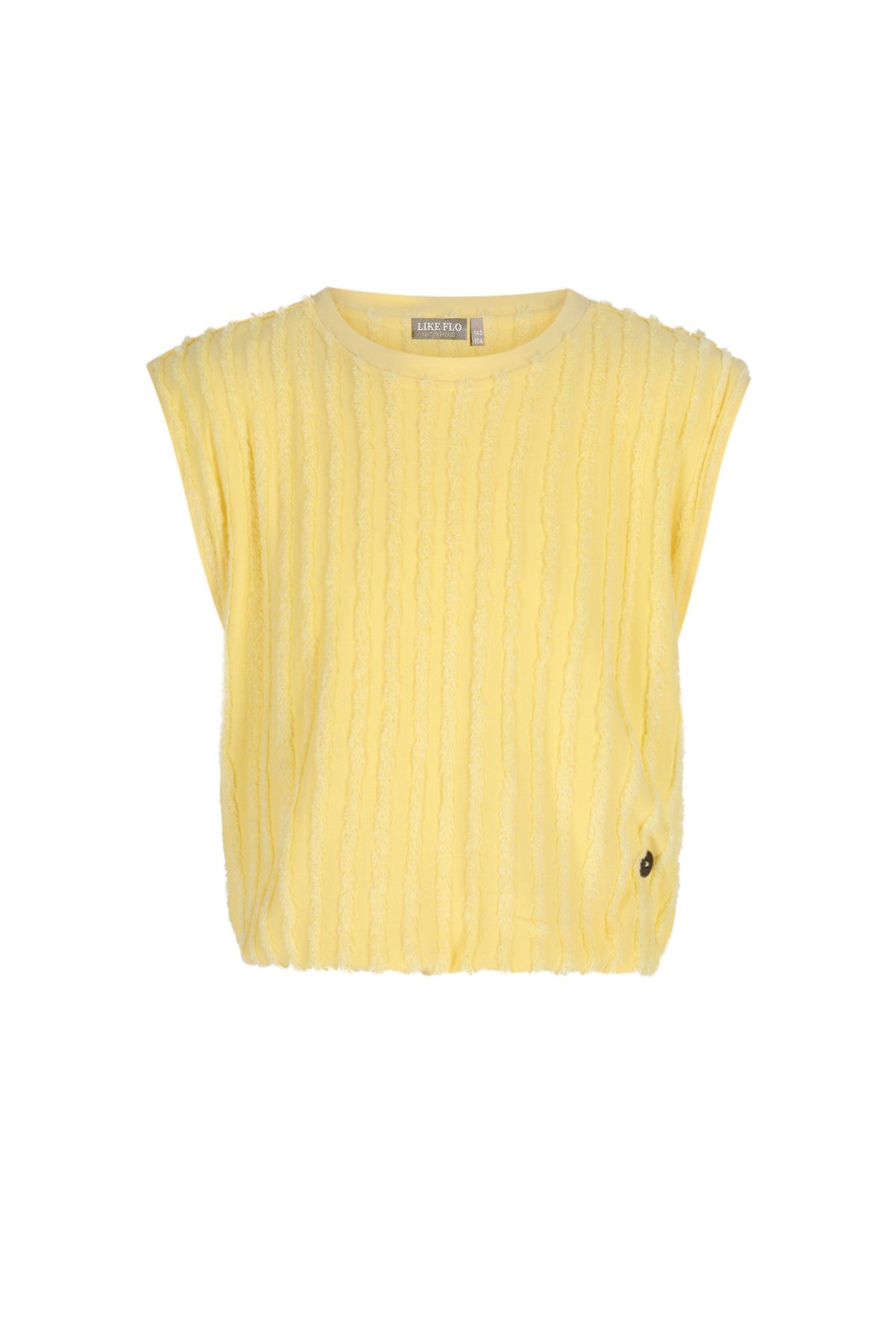 Vicky Flo young jersey fringe tee