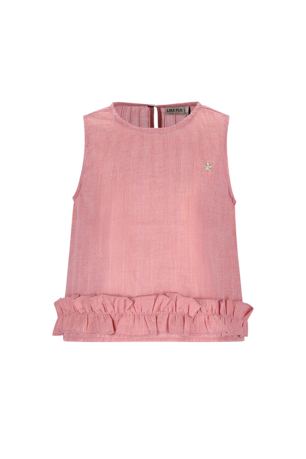 Chloe Flo girls top with ruffle at hem