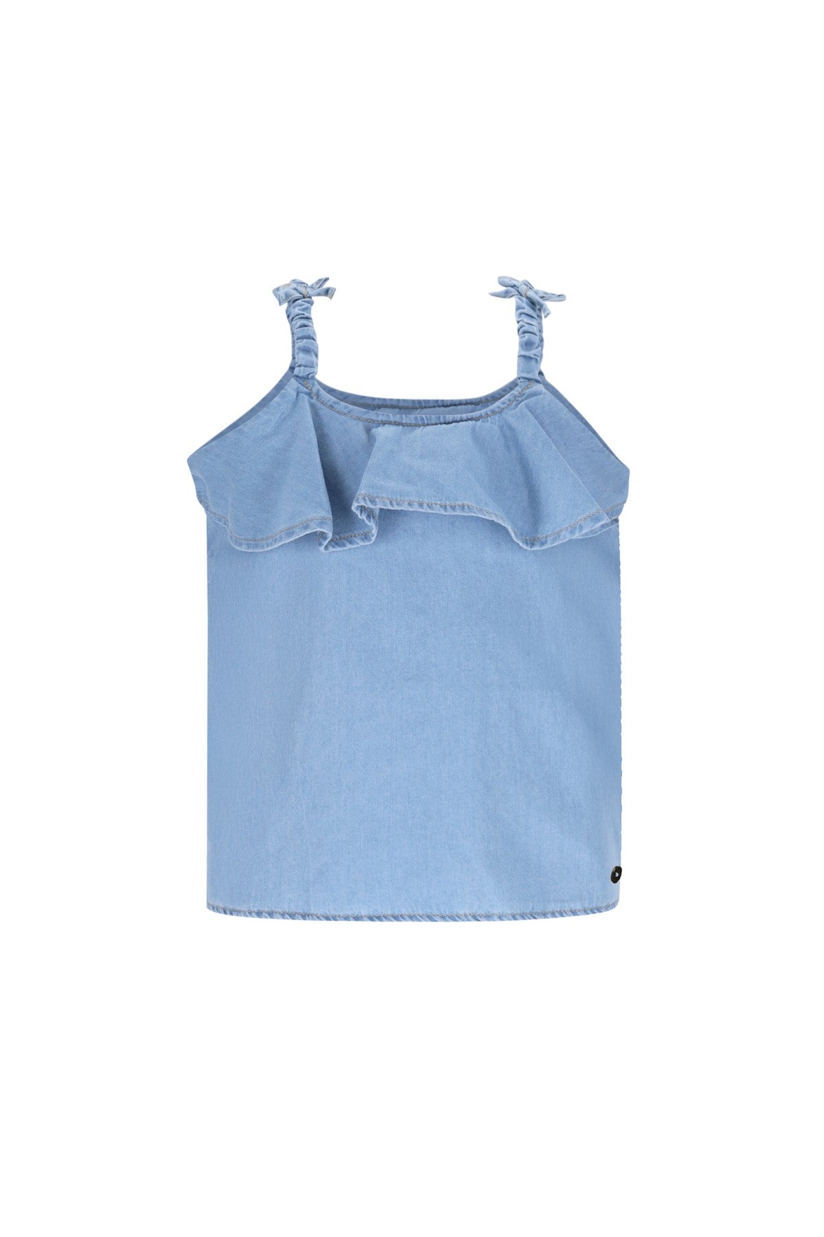 Cisse Flo girls chambrey top with ruffle
