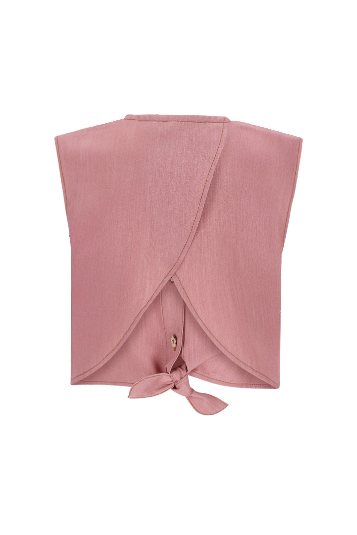 Clara Flo girls chambrey knotted top with CF closure