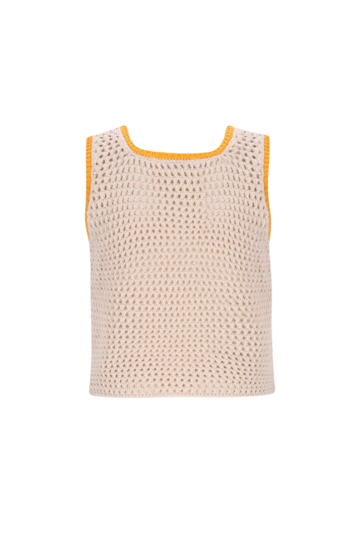 Djace Flo girls knitted top with crochet flowers