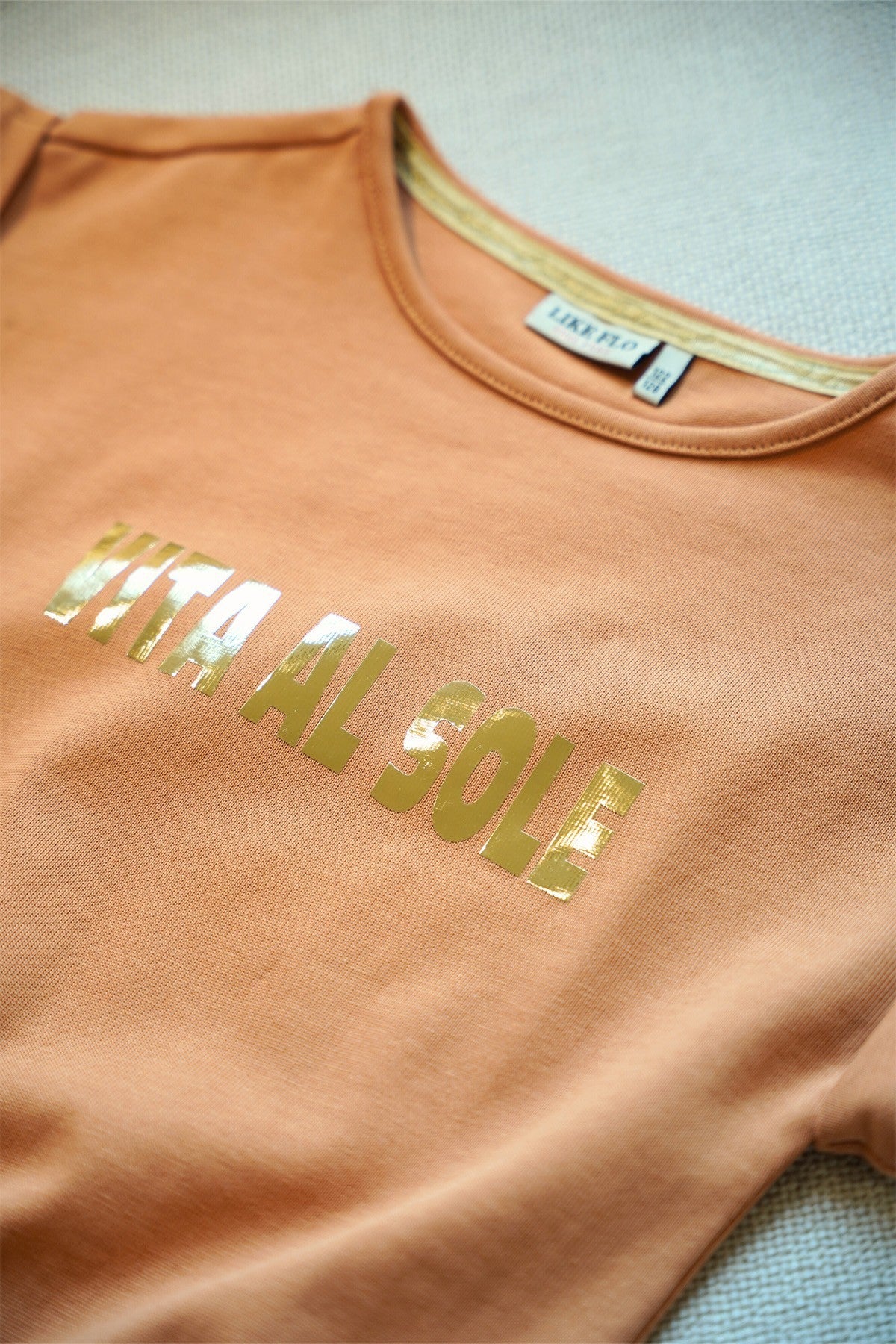 Djezz Flo girls sweat tee with elatic in hem