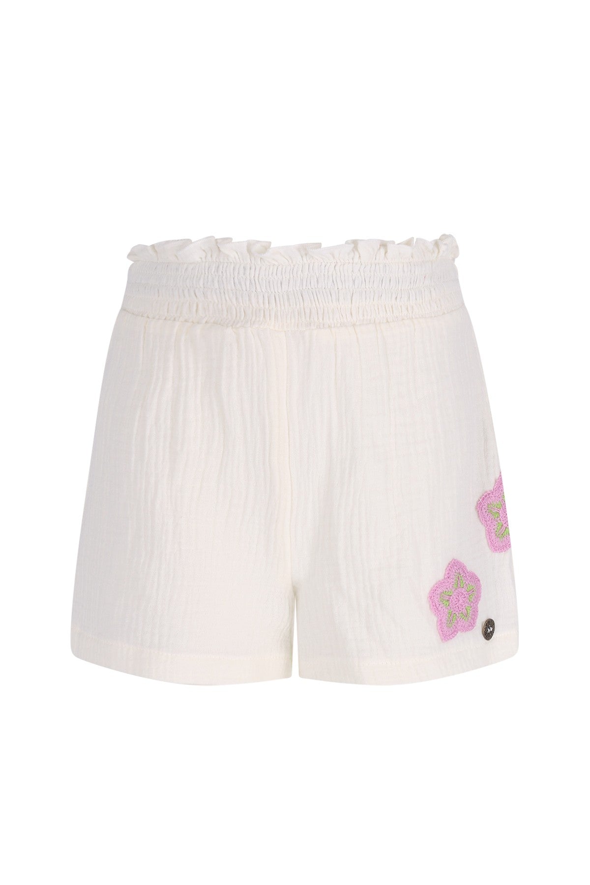 Fee Flo girls mousseline short with crochet flower