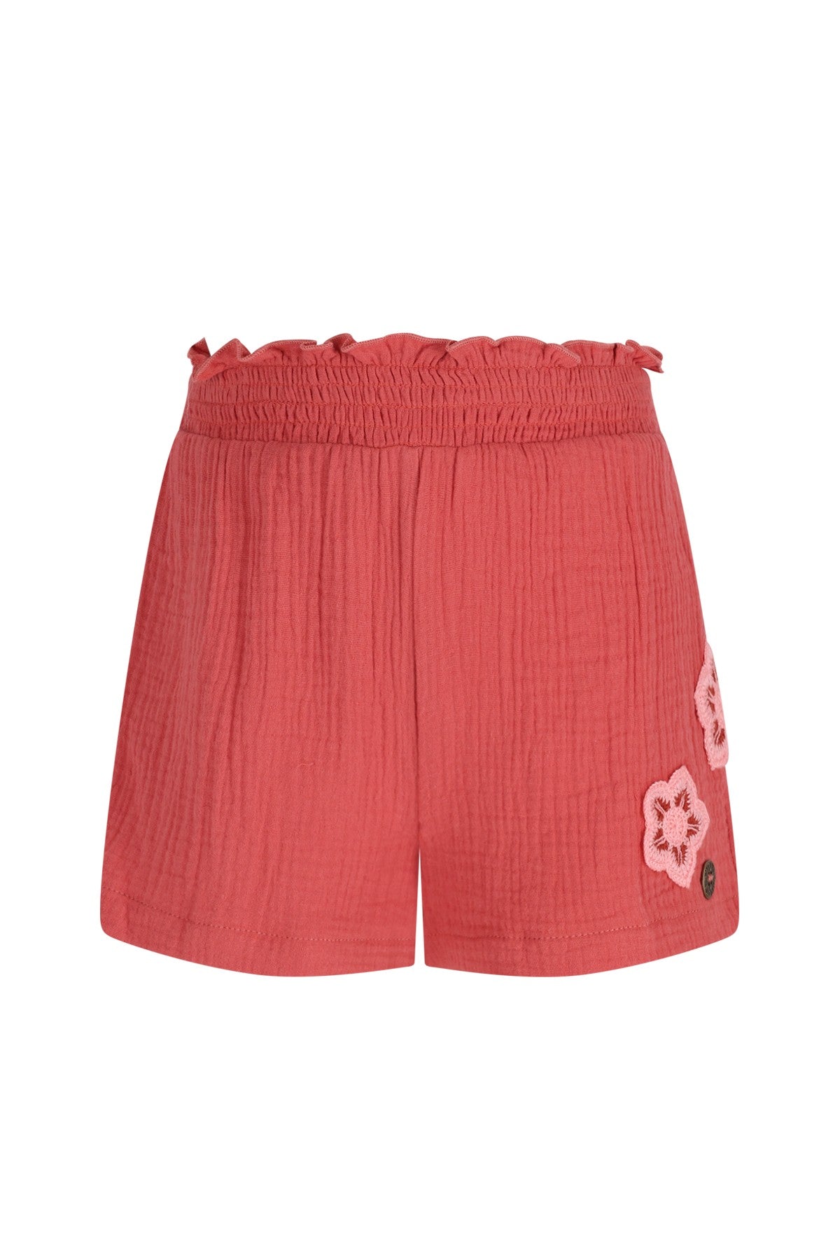 Fee Flo girls mousseline short with crochet flower