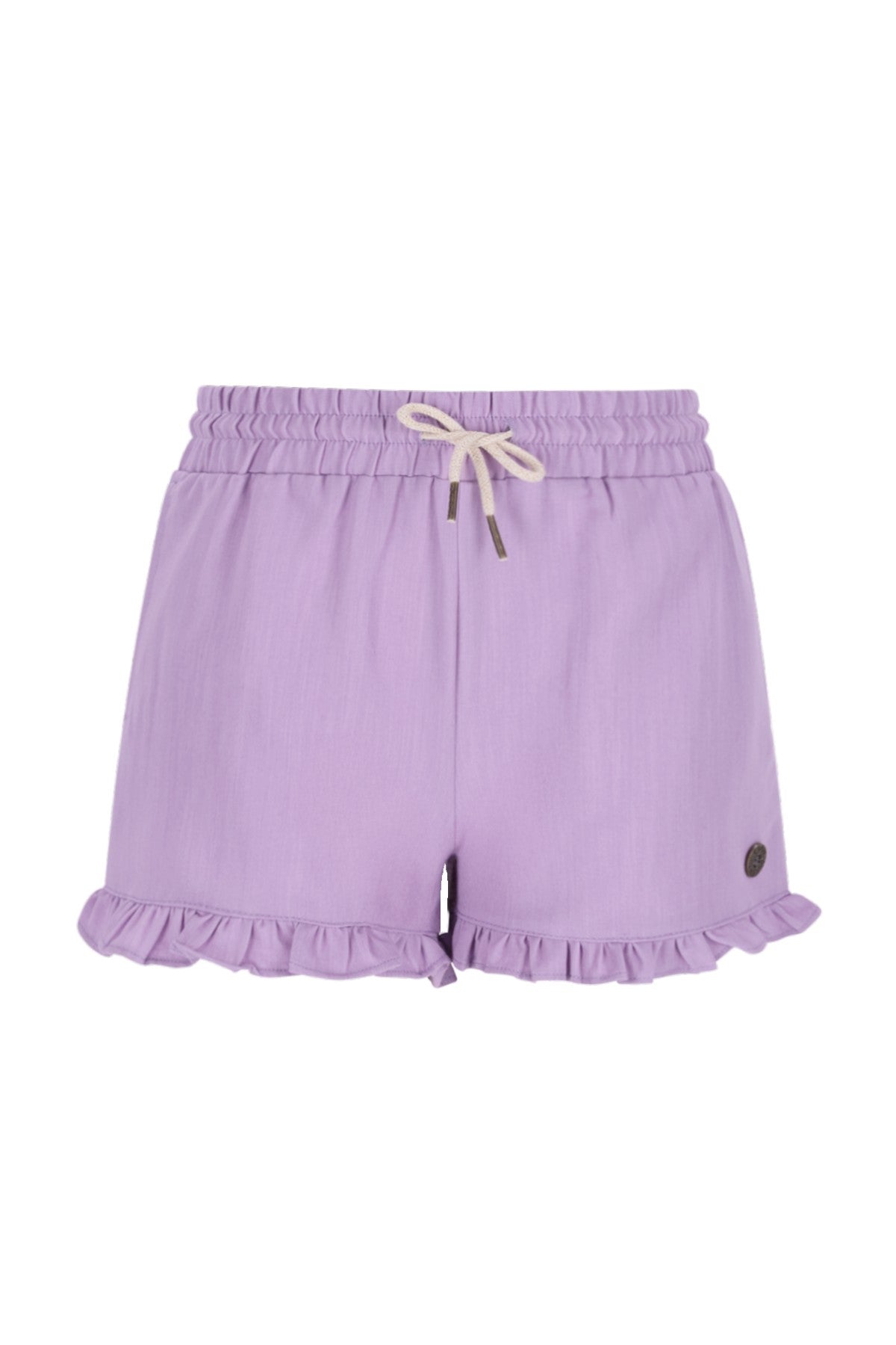 Fiona Flo girls chambrey short with ruffle hem