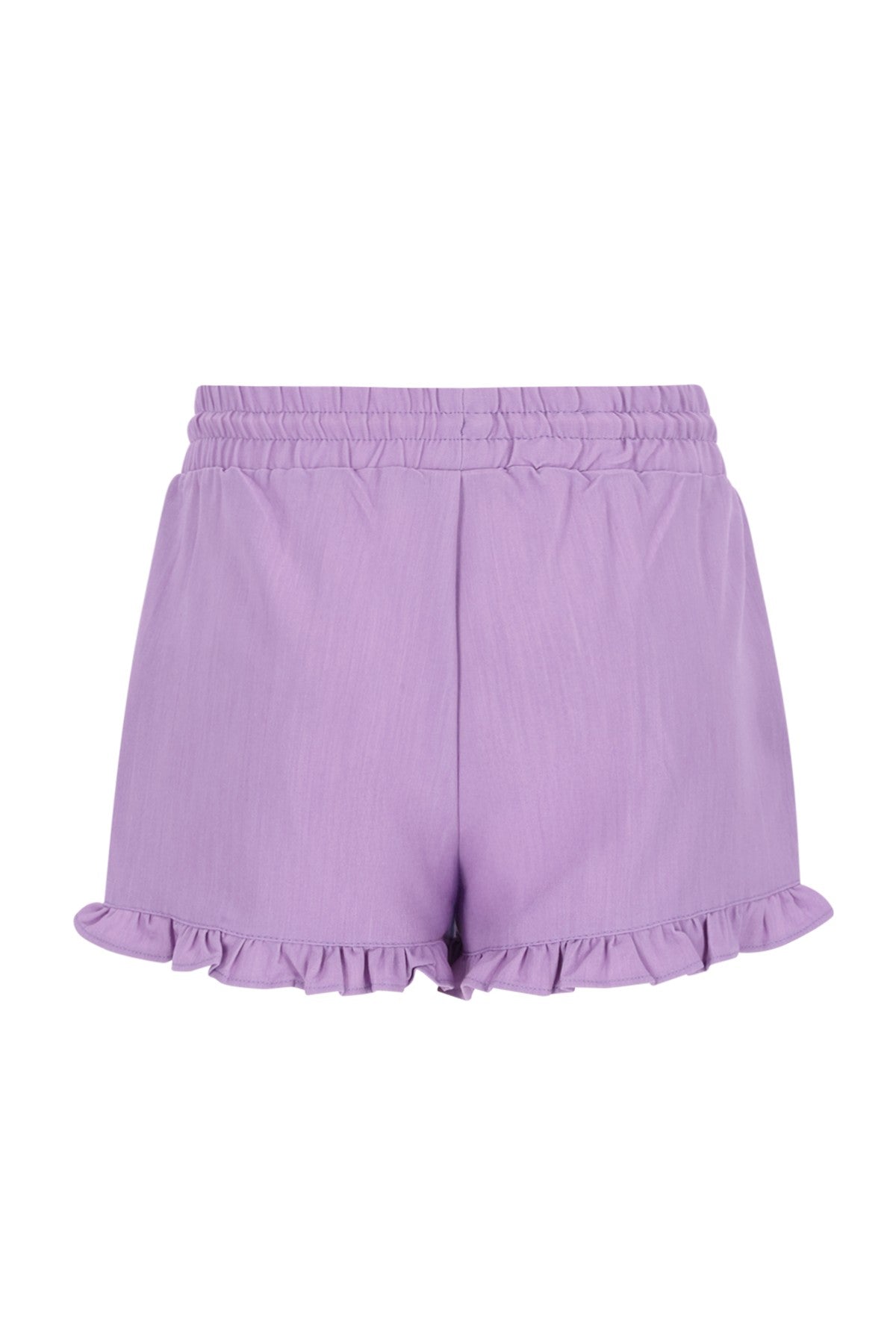 Fiona Flo girls chambrey short with ruffle hem