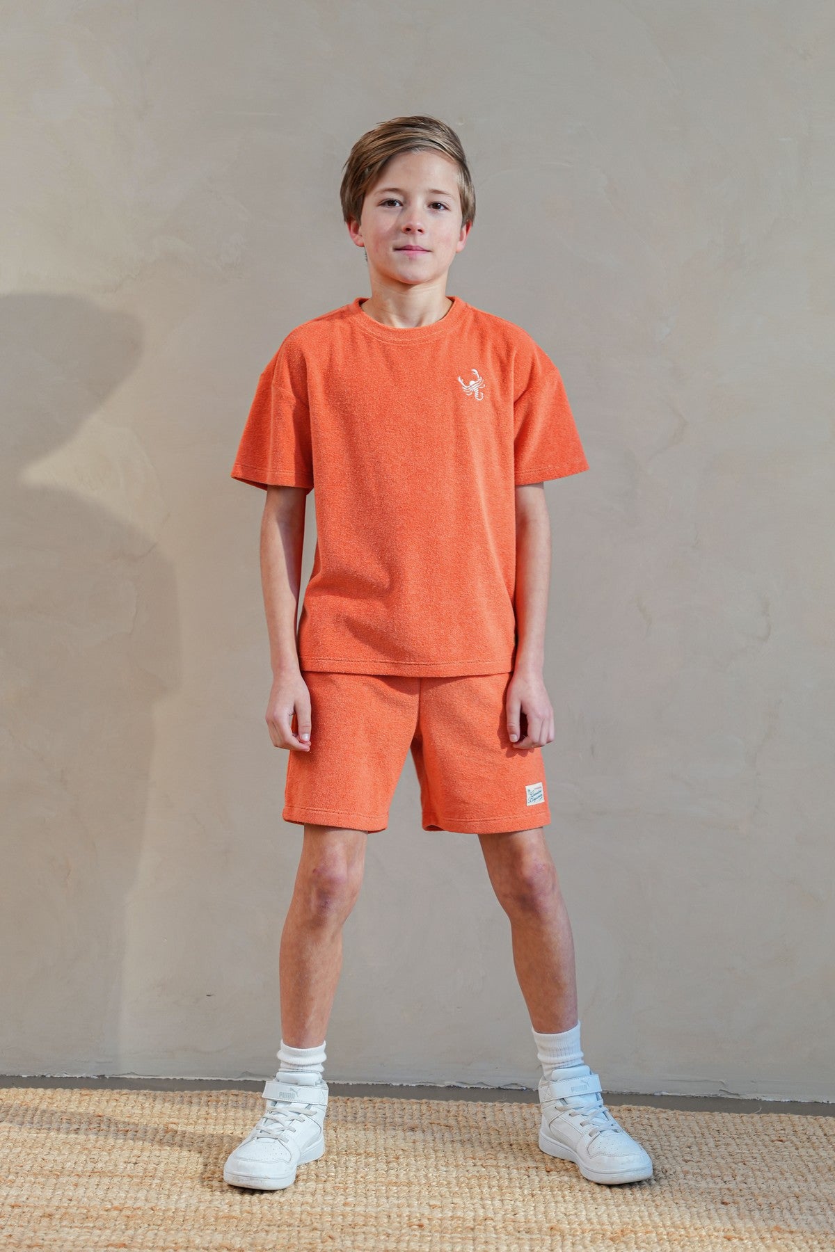 Freddie Flo boys terry towling short with elastic wb