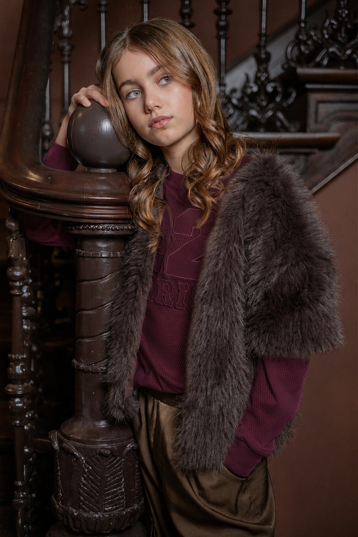Djo faux fur gilet
