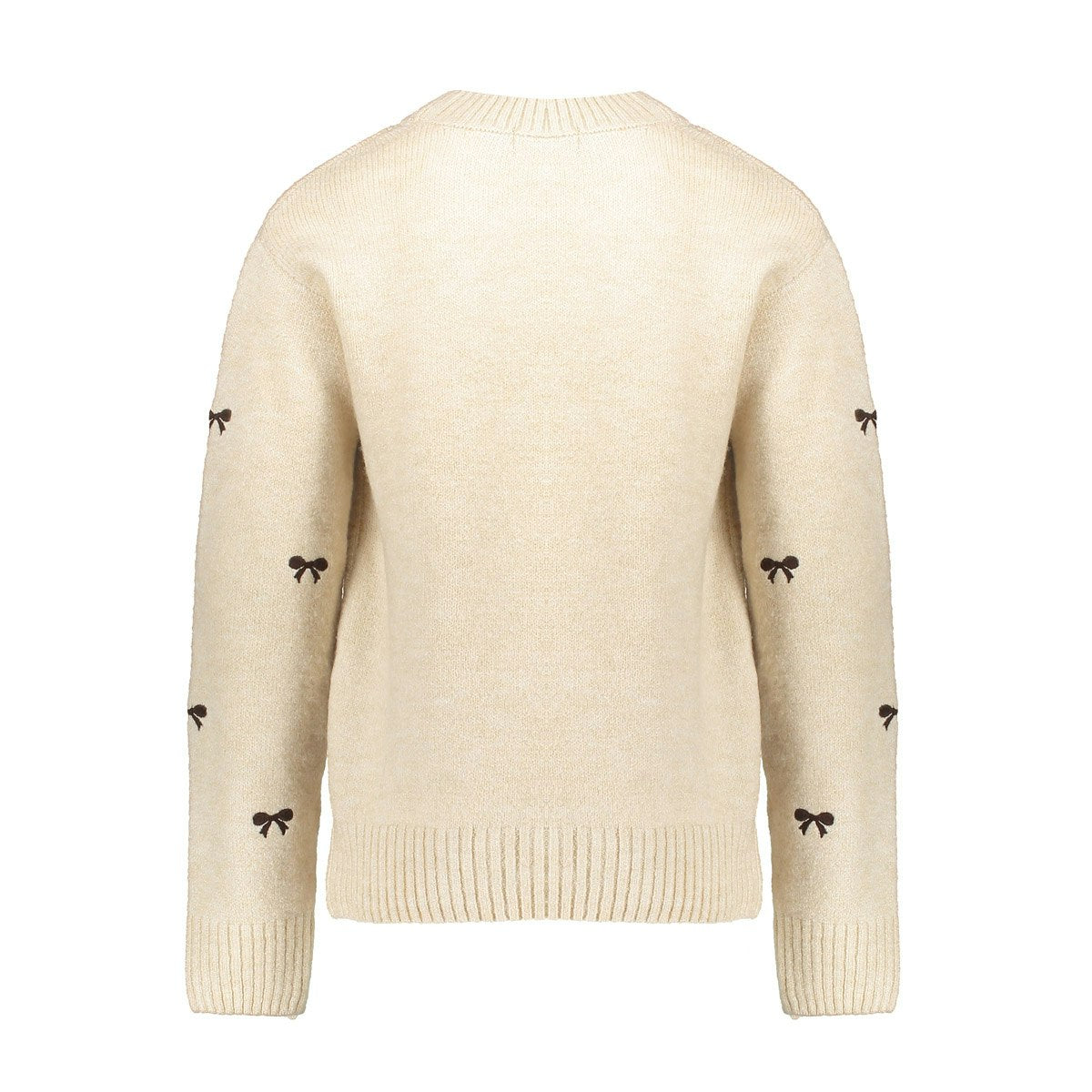 Pullover little bow embroidery