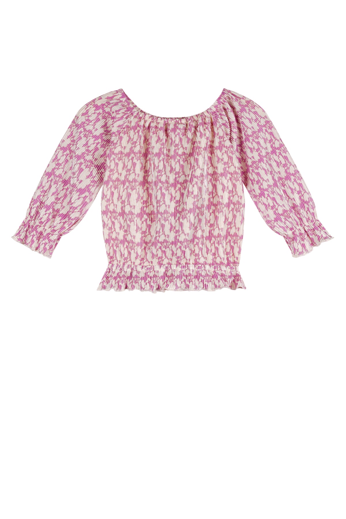 Tiny Plissee Top Fresia Paars