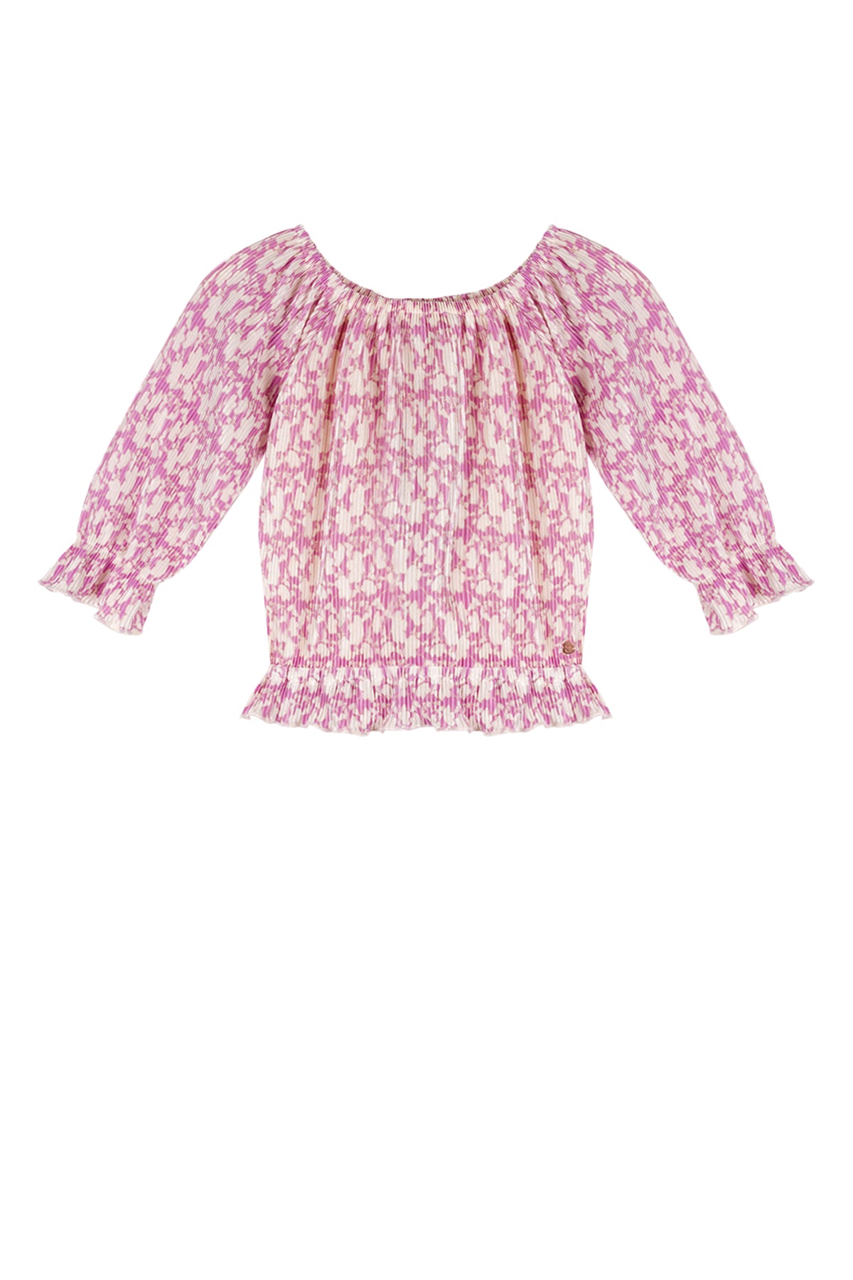 Tiny Plissee Top Fresia Paars
