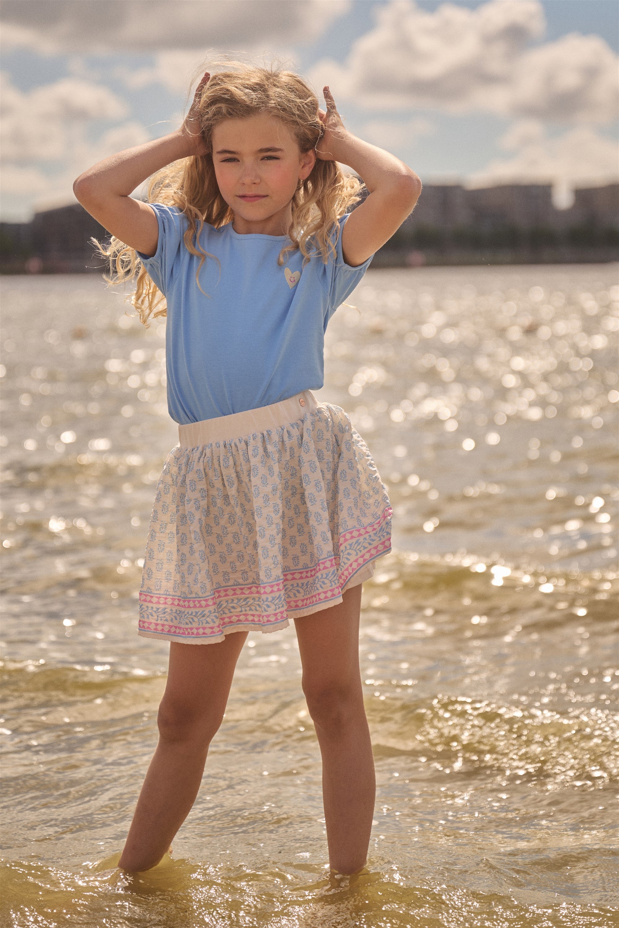 Karen T-shirt Blauw