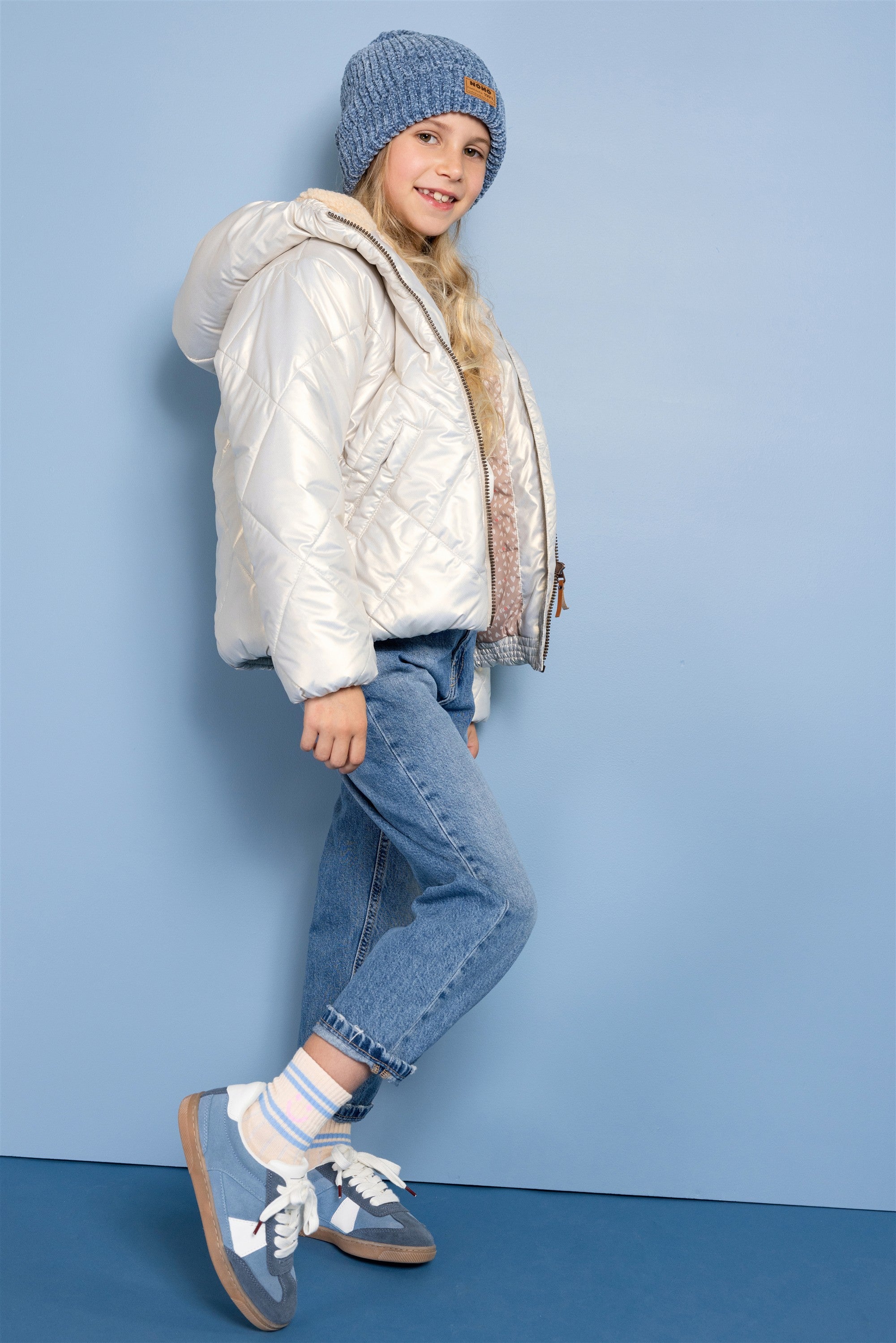 Button Hooded Short Winter Jacket
